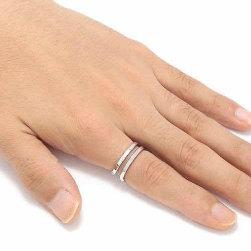 Double Horseshoe Ring - Silver