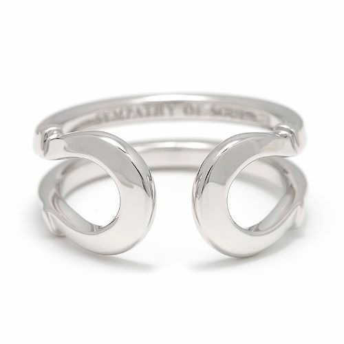 Double Horseshoe Ring - Silver