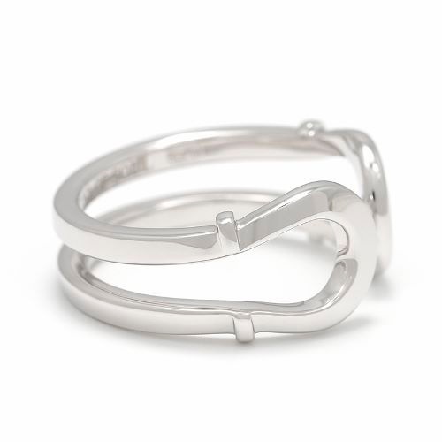 Double Horseshoe Ring - Silver