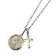 MEDAI & CROSS SET NECKLACE ALL SV