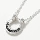 Ridge Horseshoe Necklace Large - Silver