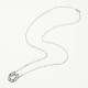 Ridge Horseshoe Necklace Large - Silver