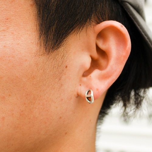 H MARINA MINI PIERCE SILVER925