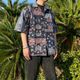 redad made in usa bandana patchwork shirt��navy��