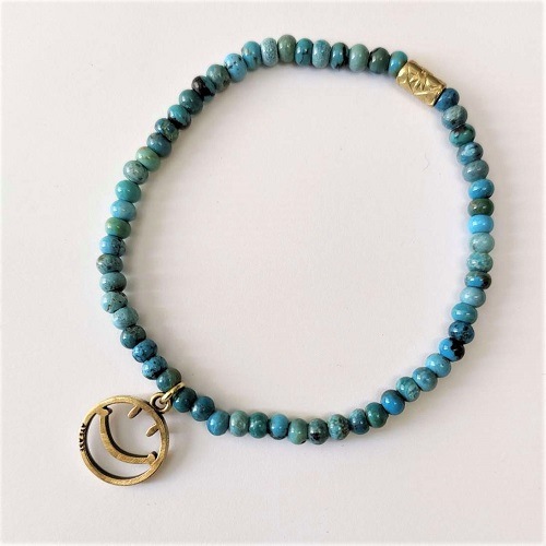 SMILE OPEN WORK BEADS BRACELET