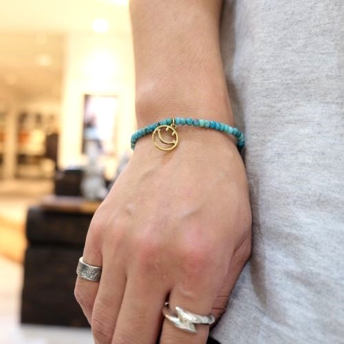 SMILE OPEN WORK BEADS BRACELET