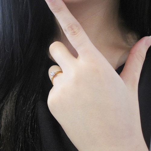 TATAKI ENGAGEMENT K18 GOLD RING