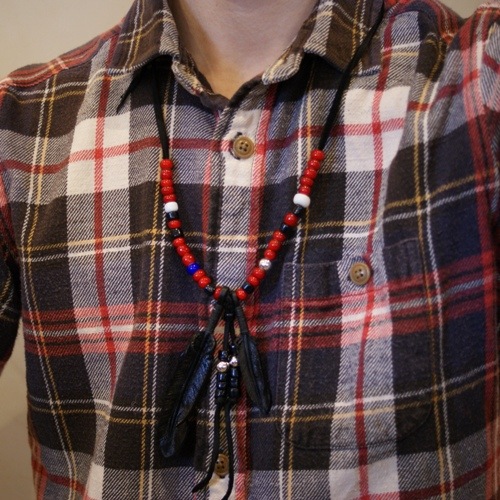 J.D Black Feather Necklace Red�����ֿ͵�������ˡ��ǥåס�������JSB���Ĺ�ŵ��ǥ�