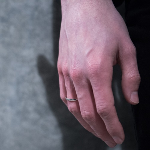 QUARTER GOLD K18 RING