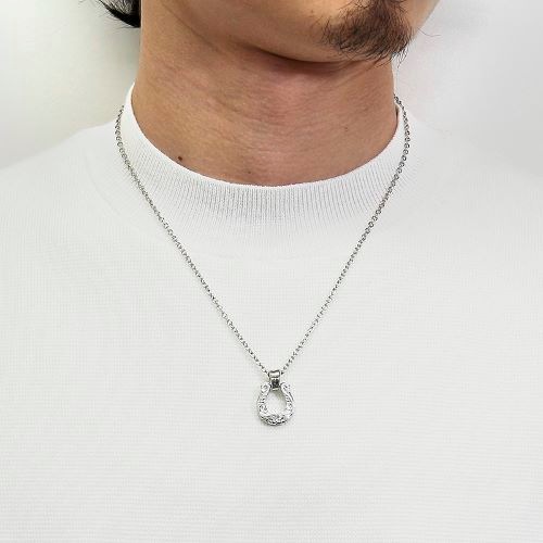 Collaboration XL Horseshoe Necklace S.O.S fp ŷVIOROŹץǰǥ - Silver