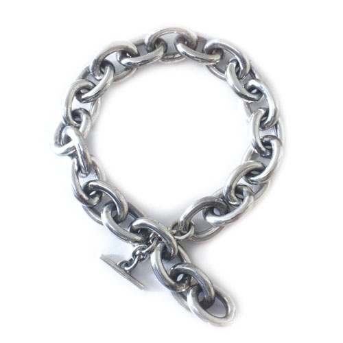 神尾楓珠さん着用モデル・mollive AZUKI CHAIN T-BAR BRACELET L の 