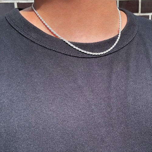 ROPE CHAIN NECKLACE SILVER925