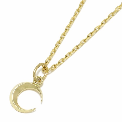 Small Moon Charm - K18Yellow Gold