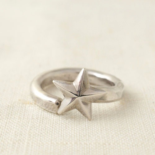 NEW MILITARY STAR SILVER RING