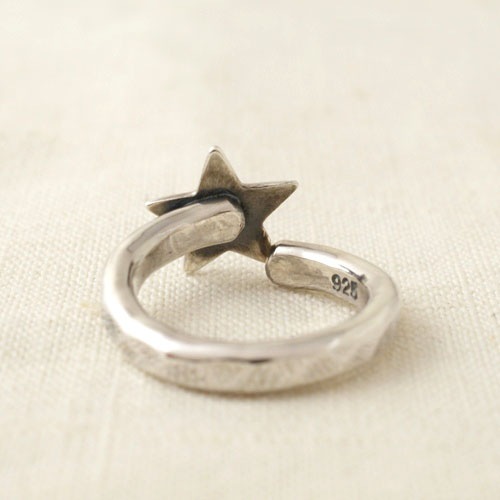 NEW MILITARY STAR SILVER RING