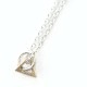 K10 TRIANGLE & SV CIRCLE NECKLACE