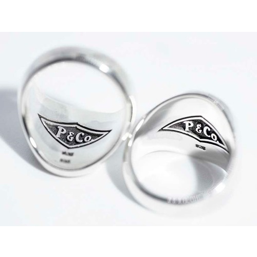 SIGNET RING L/K18��Silver