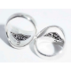 SIGNET RING L/K18��Silver
