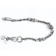 BULL WALLET CHAIN SILVER. WHITE or BLACK DIAMONDS