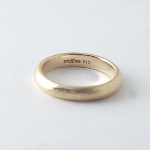 BLOOD VESSEL RING XL K10 GOLD