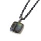 LABRADORITE SQUARE NECKLACE