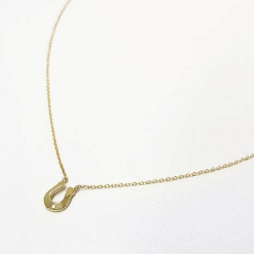 Little Horseshoe Necklace - K10Yellow Gold