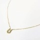 Little Horseshoe Necklace - K10Yellow Gold