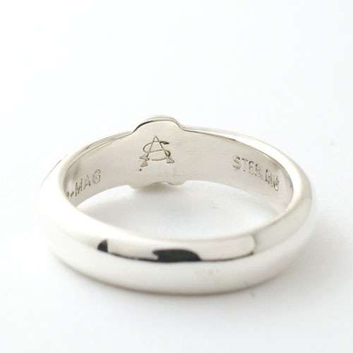 TINY SKULL RING ENGRAVED