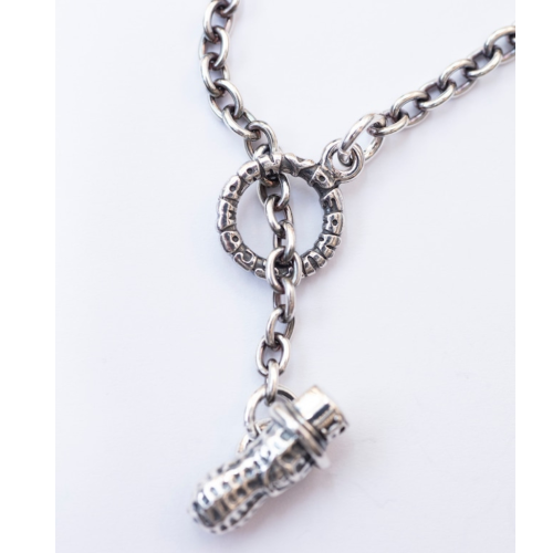 TATOO PEANUTS/SV��K10YG/S size + PEANUTS CHAIN ��/Silver(round) 50cm
