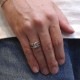 ��ͥ���˷��ʤ������ѥ�ǥ� ARMOR RING-SILVER