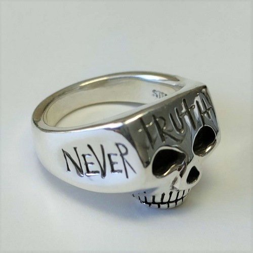 JIMSKULL RING JOHNNY DEPP NEVER FEAR TRUTH̵