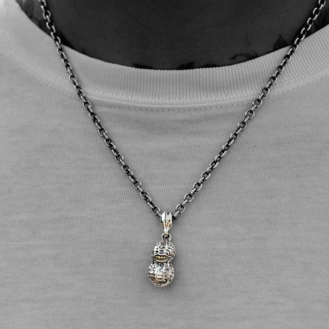 TATOO PEANUTS/Brs��SV/S size + PEANUTS CHAIN ��/Brass(round)50cm