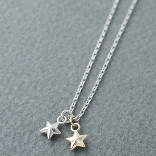 DOUBLE STAR NECKLACE SV&K10