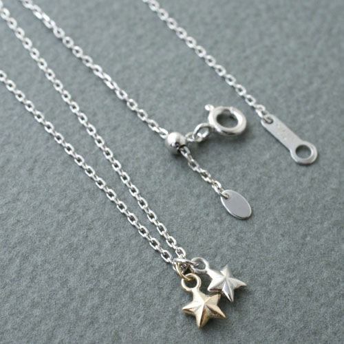 DOUBLE STAR NECKLACE SV&K10