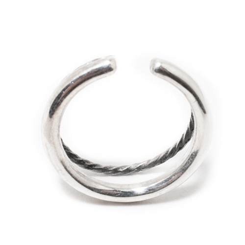 LINK RING FREE & EAR CUFF SILVER925