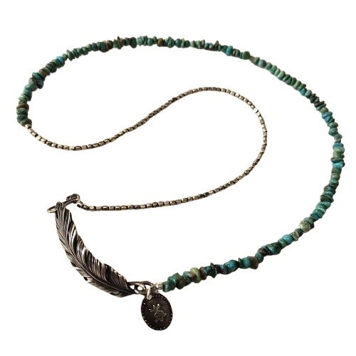 Feather & Turquoise SP1 NECKLACE BRACELET