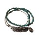 Feather & Turquoise SP1 NECKLACE BRACELET