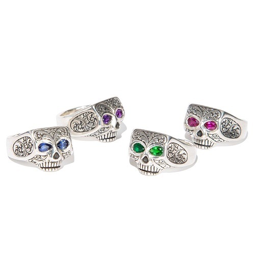 JIM SKULL ENGRAVED-SE-EMERALD-