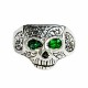 JIM SKULL ENGRAVED-SE-EMERALD-