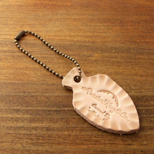 Carved Leather Feather Bangle