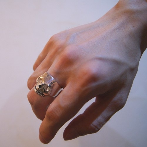 FLATSKULL RING-SE -륳˥-