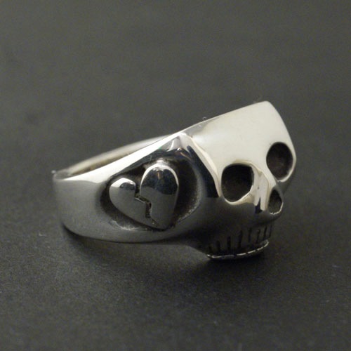 JIM SKULL RING-HEART