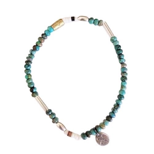 �ջ���Ƿ��������Ϻ�������ѥ����ƥࡣSILVER & TURQUOISE BZ BRACELET EASY