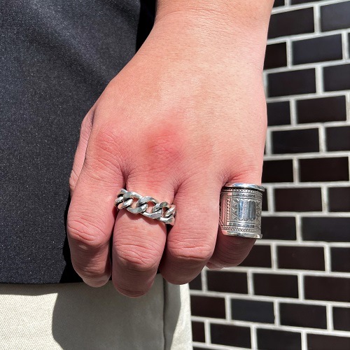 TUAREG SILVER JEWELRY CIGAR BAND RING