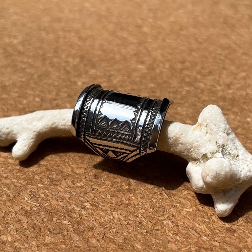 TUAREG SILVER JEWELRY CIGAR BAND RING