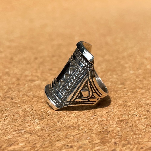 TUAREG SILVER JEWELRY CIGAR BAND RING