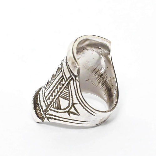 TUAREG SILVER JEWELRY CIGAR BAND RING