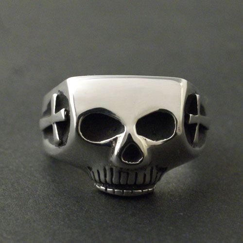 JIM SKULL RING CROSS