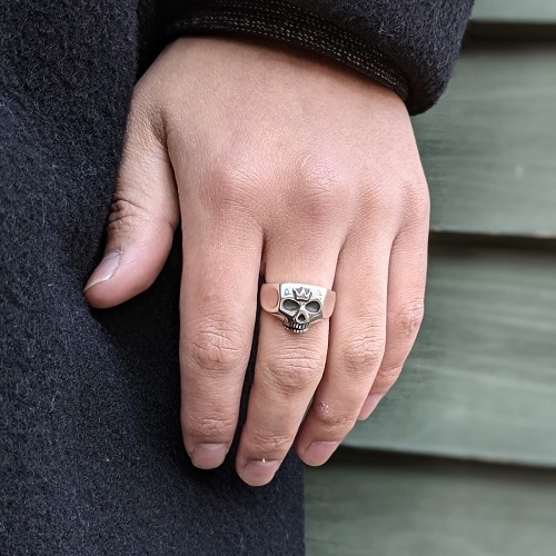 JIM SKULL RING CROWN