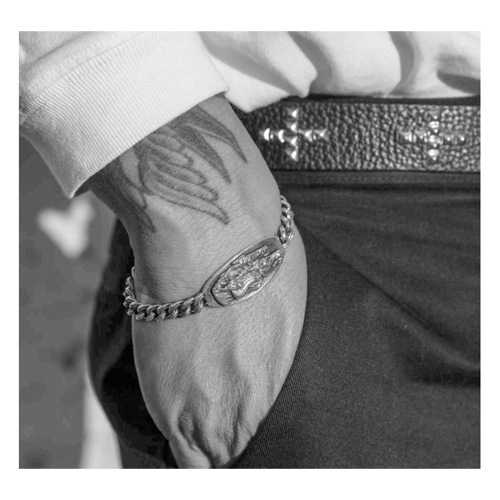 HORSE PLATE BRACELET SILVER